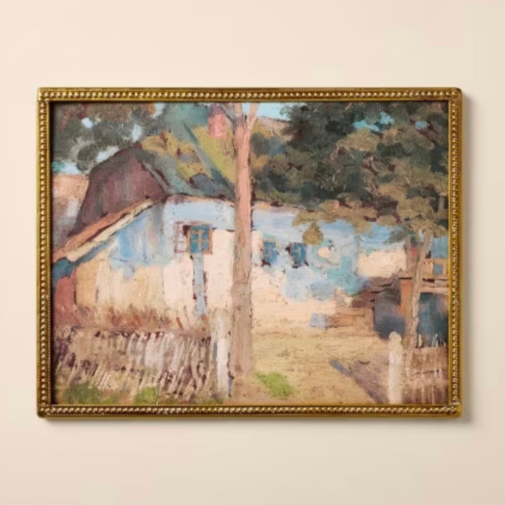 11”x 14” Serene Cottage Framed Canvas Wall Art - Hearth & Hand™ with Magnolia